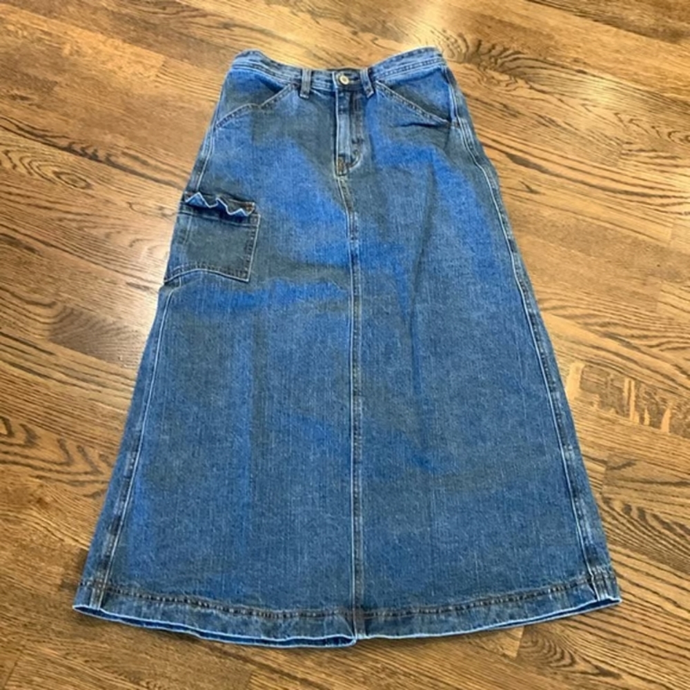 Denim A-Line Skirt